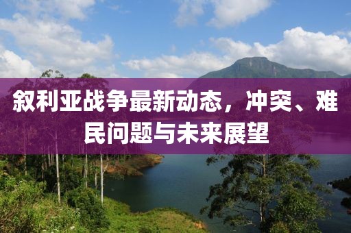 叙利亚战争最新动态，冲突、难民问题与未来展望