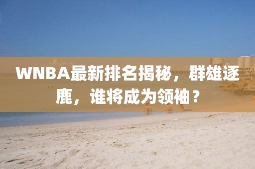 WNBA最新排名揭秘，群雄逐鹿，谁将成为领袖？