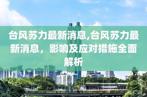 台风苏力最新消息,台风苏力最新消息，影响及应对措施全面解析