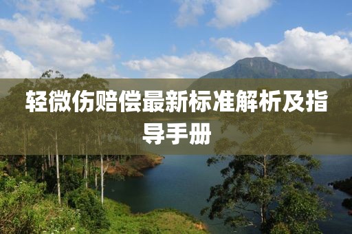 轻微伤赔偿最新标准解析及指导手册