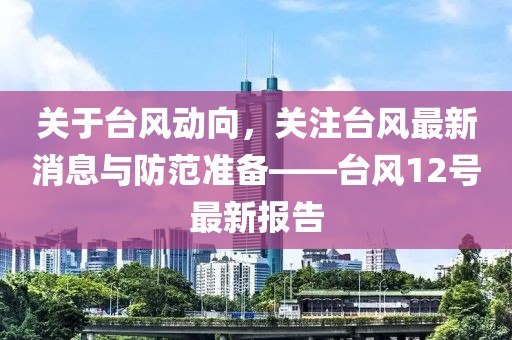 关于台风动向，关注台风最新消息与防范准备——台风12号最新报告