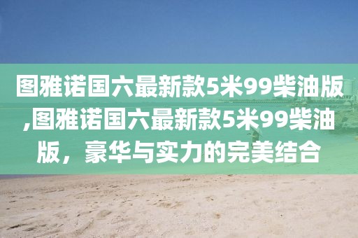 图雅诺国六最新款5米99柴油版,图雅诺国六最新款5米99柴油版，豪华与实力的完美结合